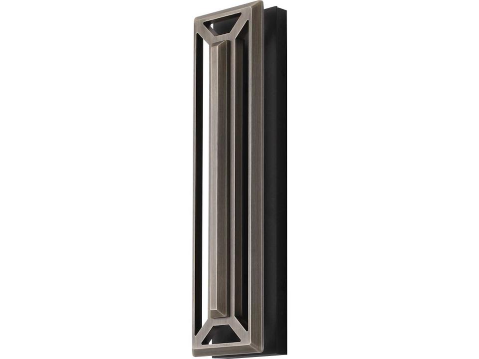 Avenue Outdoor 1-Light LED Wall Sconce in Aluminum Black