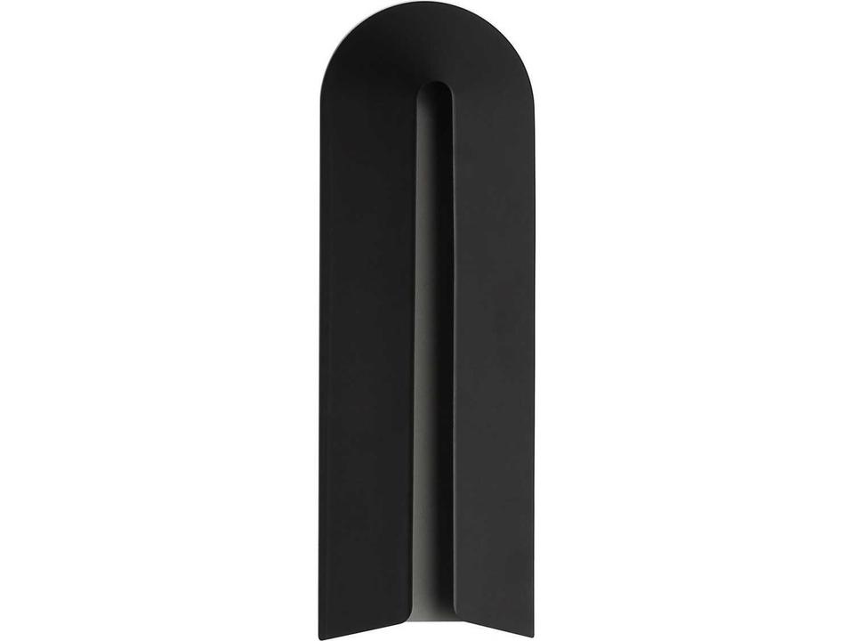 Avenue Outdoor 26-Inch Curved Top 1-Light Wall Sconce in Black