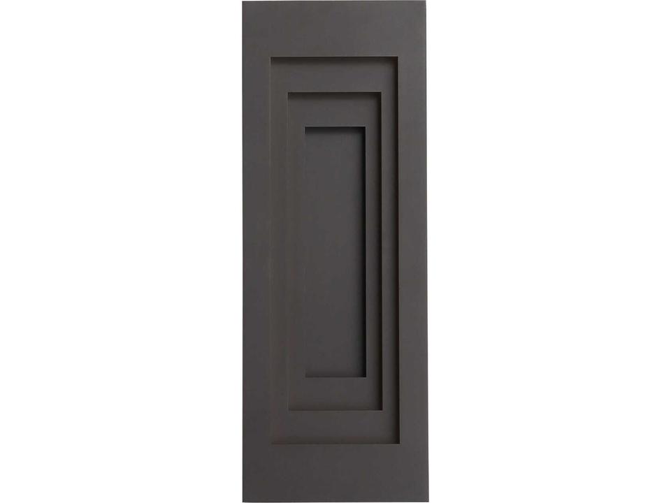 Avenue Outdoor Rectangular 1-Light LED Wall Light in Dark Bronze