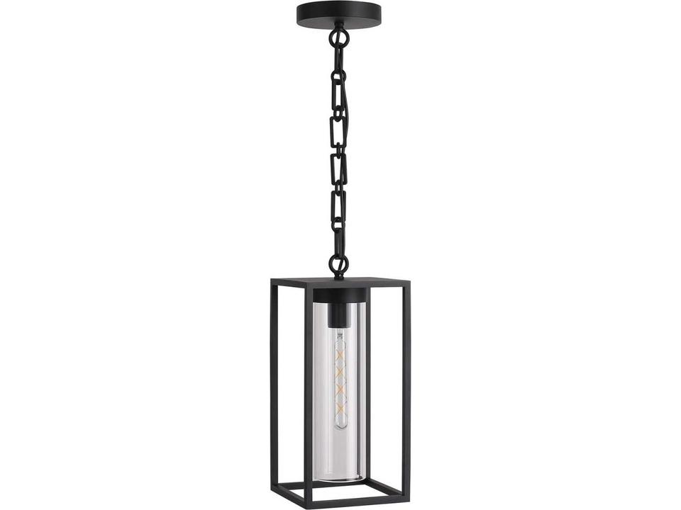 Avenue Outdoor Box 1-Light Hanging Light in Black