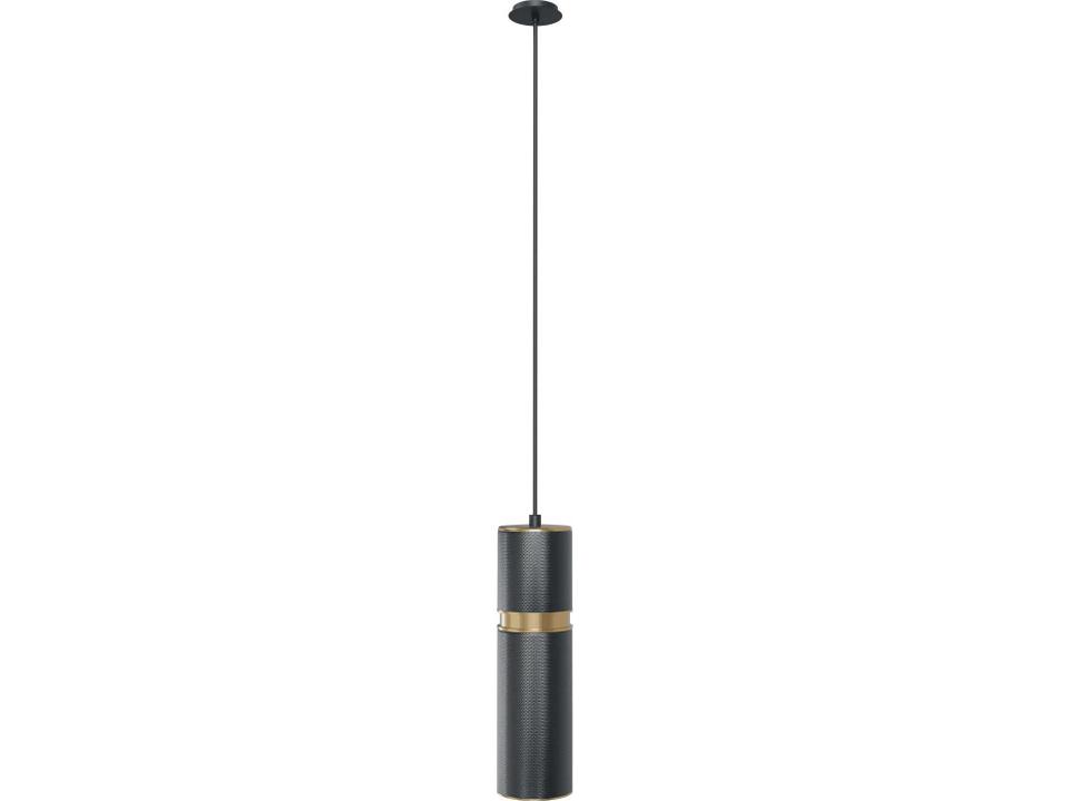 Cicada Pendant Light in Dark Grey and Aged Brass