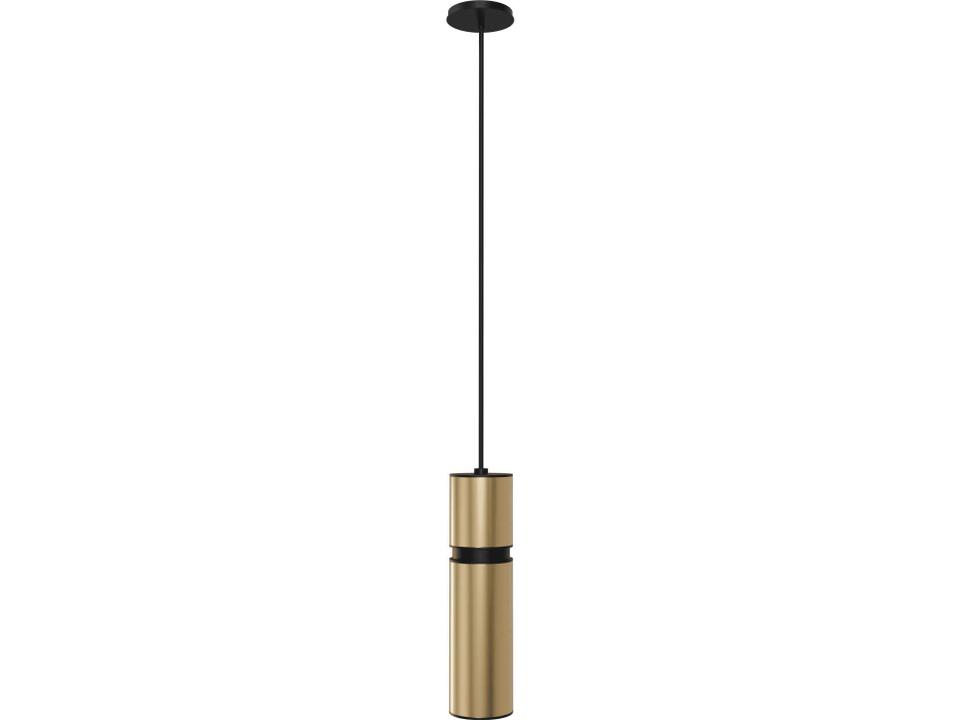 Cicada Pendant Light in Smooth Brass and Black