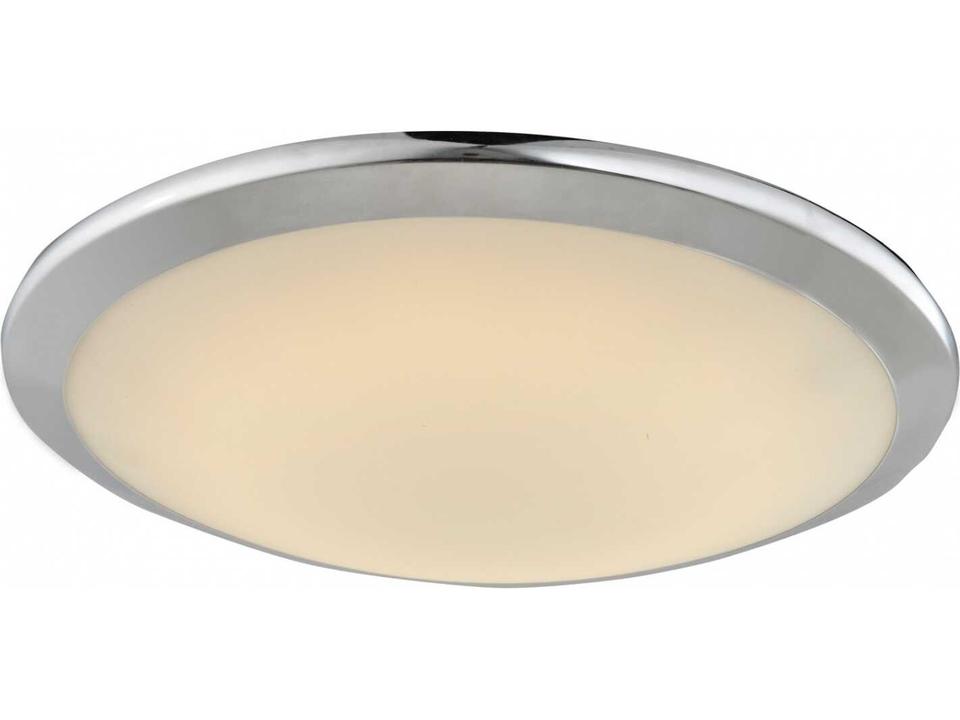 Cermack St. 15-Inch LED Flush Mount Modern Polished Chrome Ceiling Light
