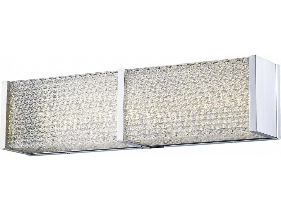 Cermack St. Collection Vanity Bath Bar Polished Chrome Modern LED Light