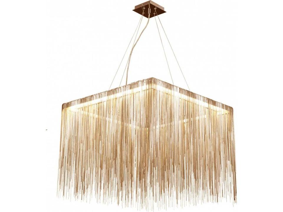 Fountain Ave Square LED Chandelier in Gold