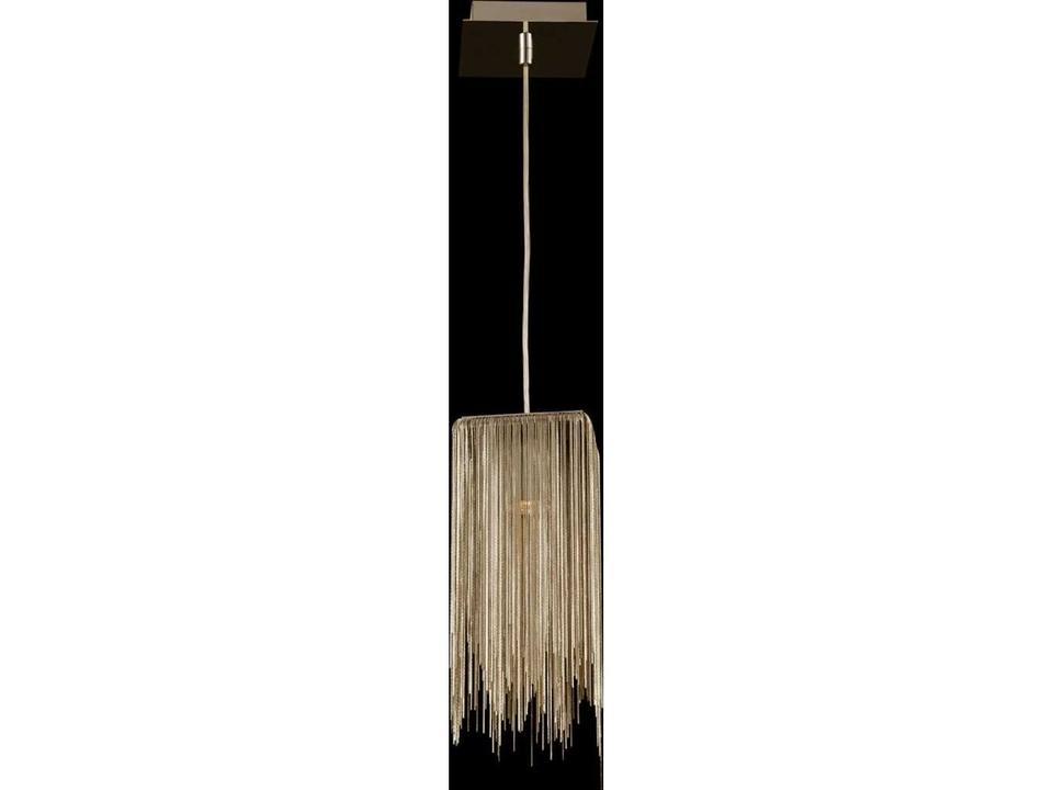 Fountain Ave Square Mini Pendant in Gold