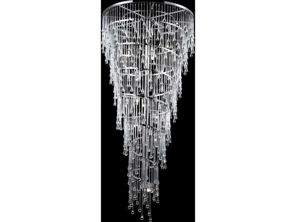 Hollywood Blvd Chandelier Polished Nickel Grand Foyer Fixture