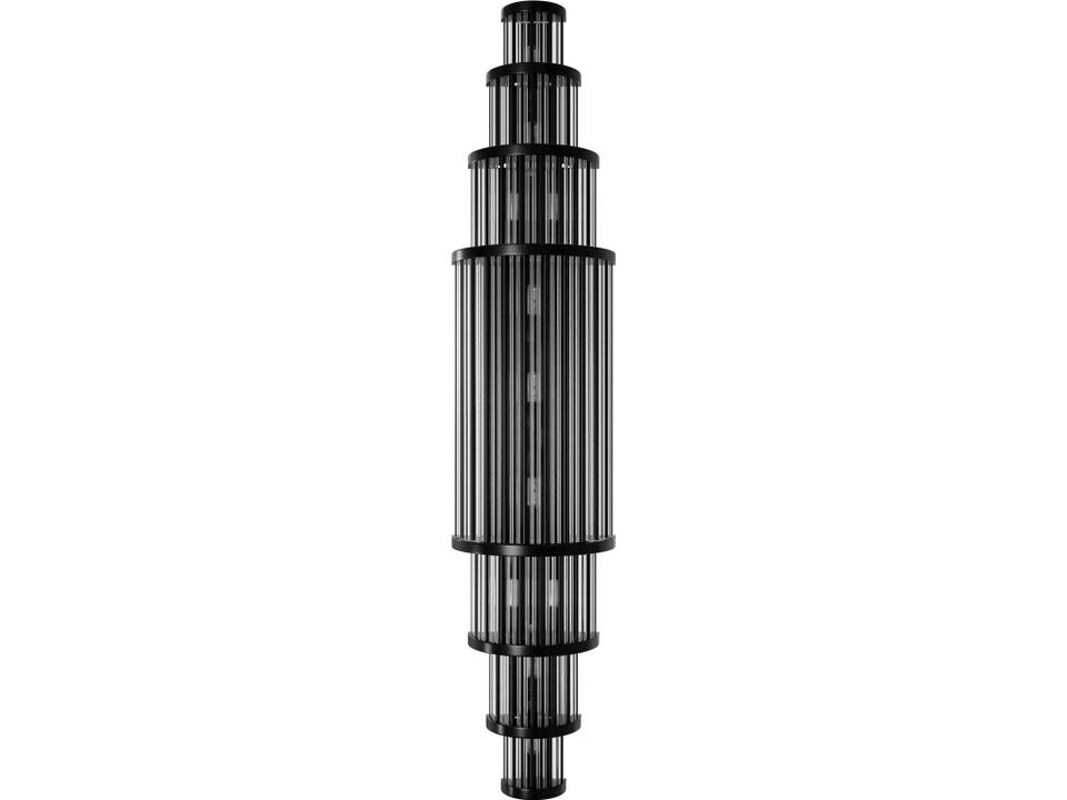Waldorf Wall Sconce Art Deco Gunmetal Crystal