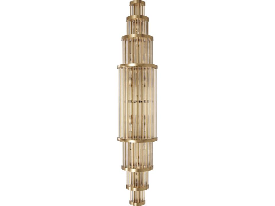 Waldorf Wall Sconce Aged Brass Art Deco