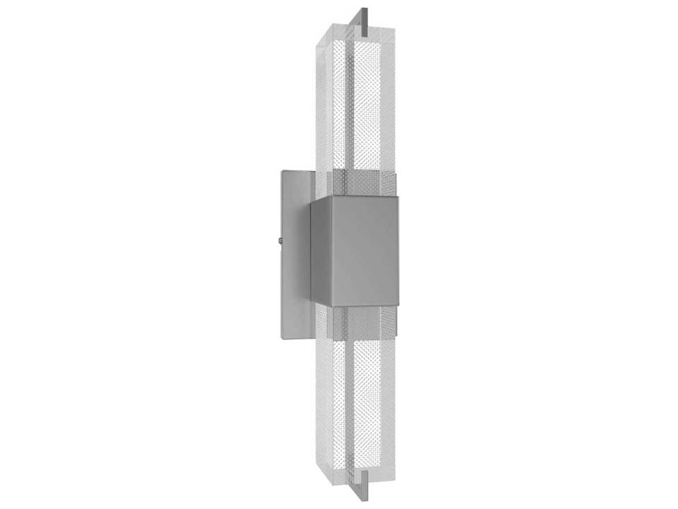 The Original Glacier Wall Sconce in Polished Nickel with Snow Crystal