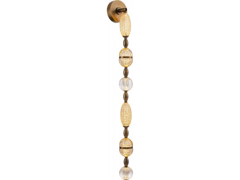 Dubai LED Wall Sconce in Aged Golden Brass