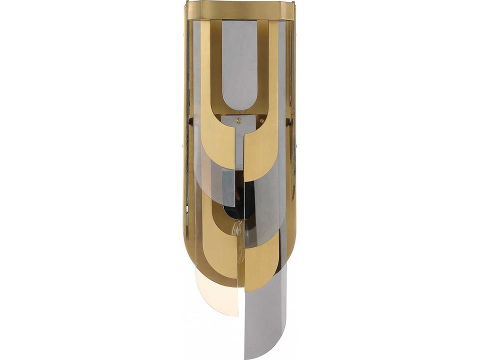 Paramount Wall Sconce in Aged Brass Mid-Century Modern