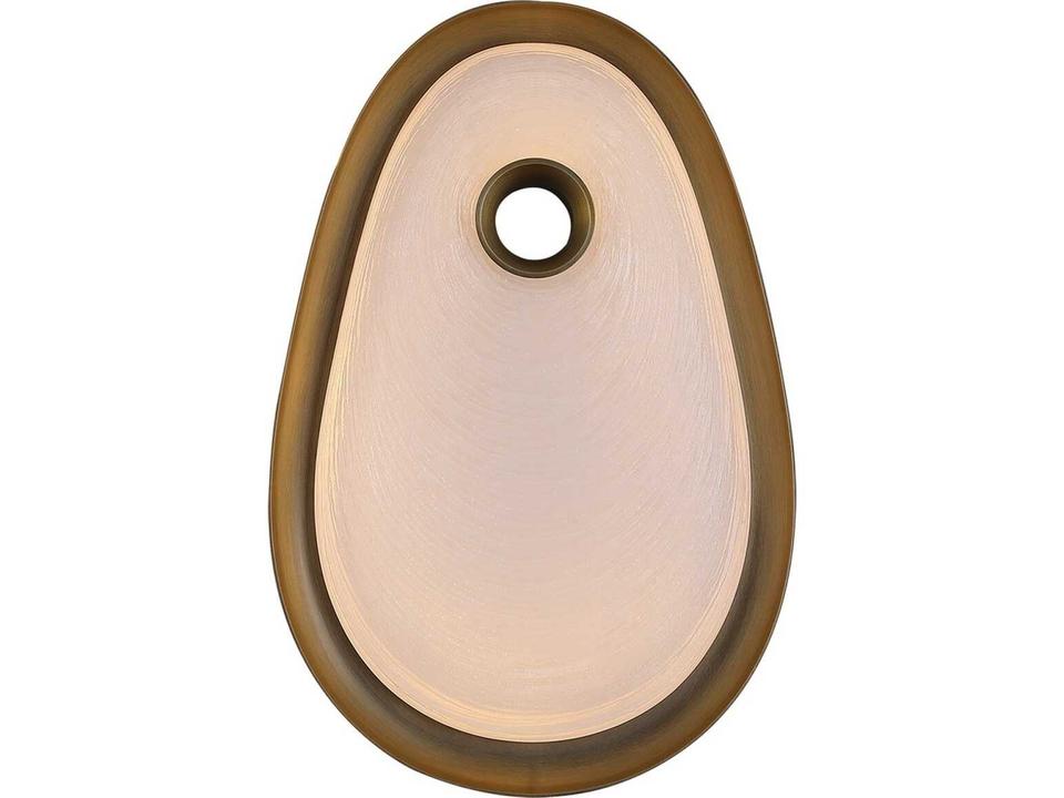 Palmea LED Wall Sconce in Aged Brass