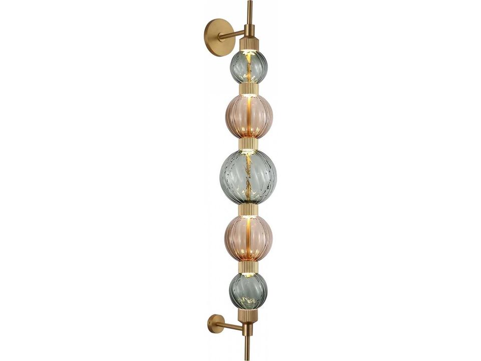 Zayna Collection LED Wall Sconce in Aged Brass