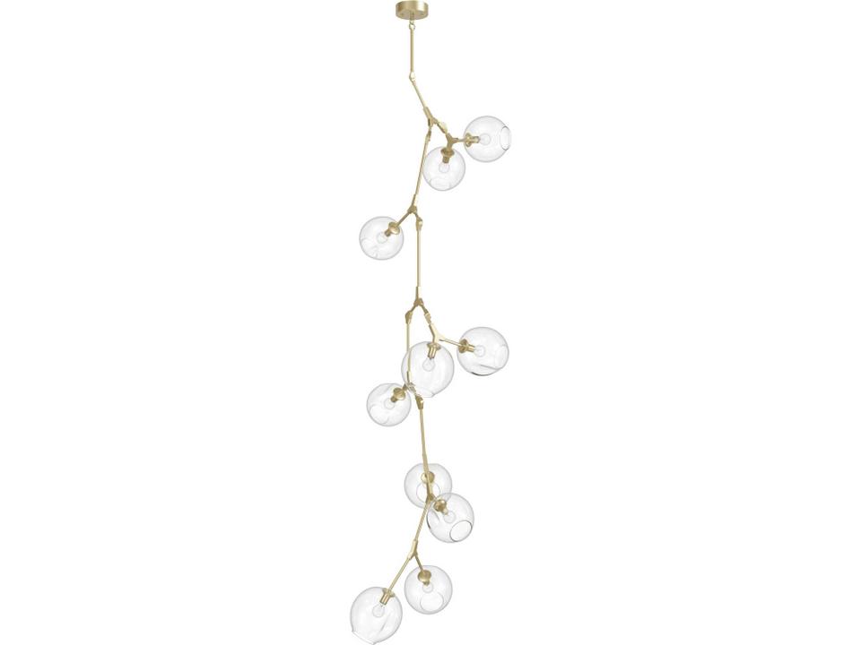 Fairfax Ave 10 Light Chandelier with Hand-Blown Glass