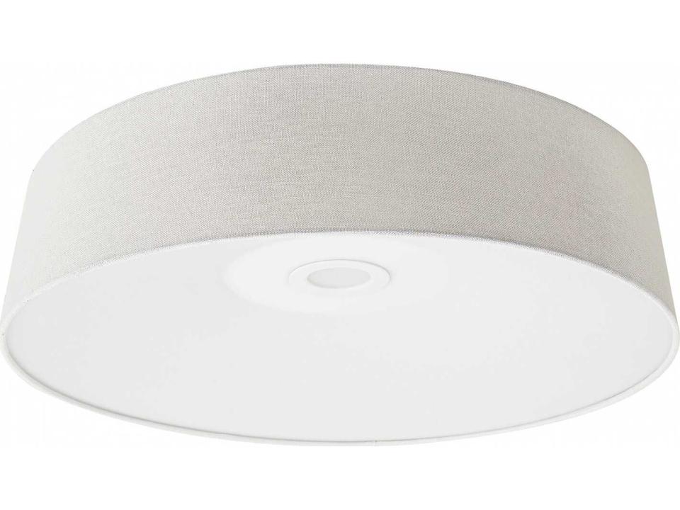 Cermack St LED Flush Mount in Ivory Linen