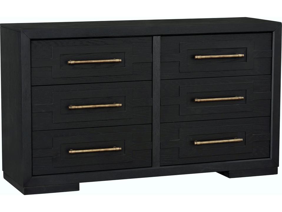 B00518 Collection 6-Drawer Dresser in Brushed Charcoal