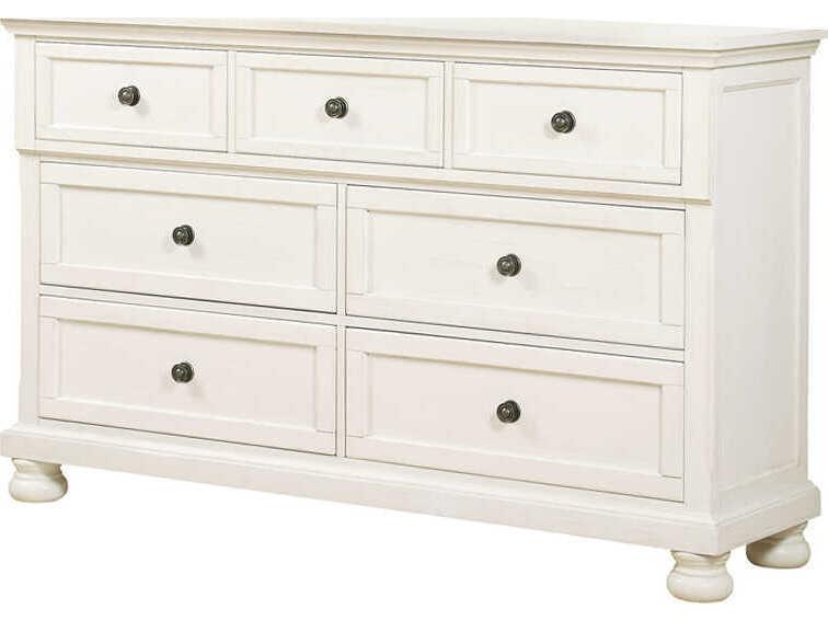 Stella 7-Drawer Dresser in Weathered Soft White