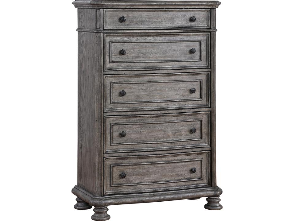 Grey Poplar Wood Accent Chest
