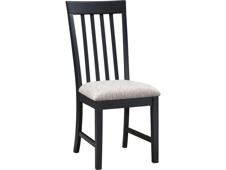 Black Upholstered Armless Dining Chair
