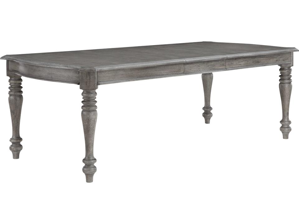 D1623 Rectangle Extendable Dining Table in Sandblasted Gray