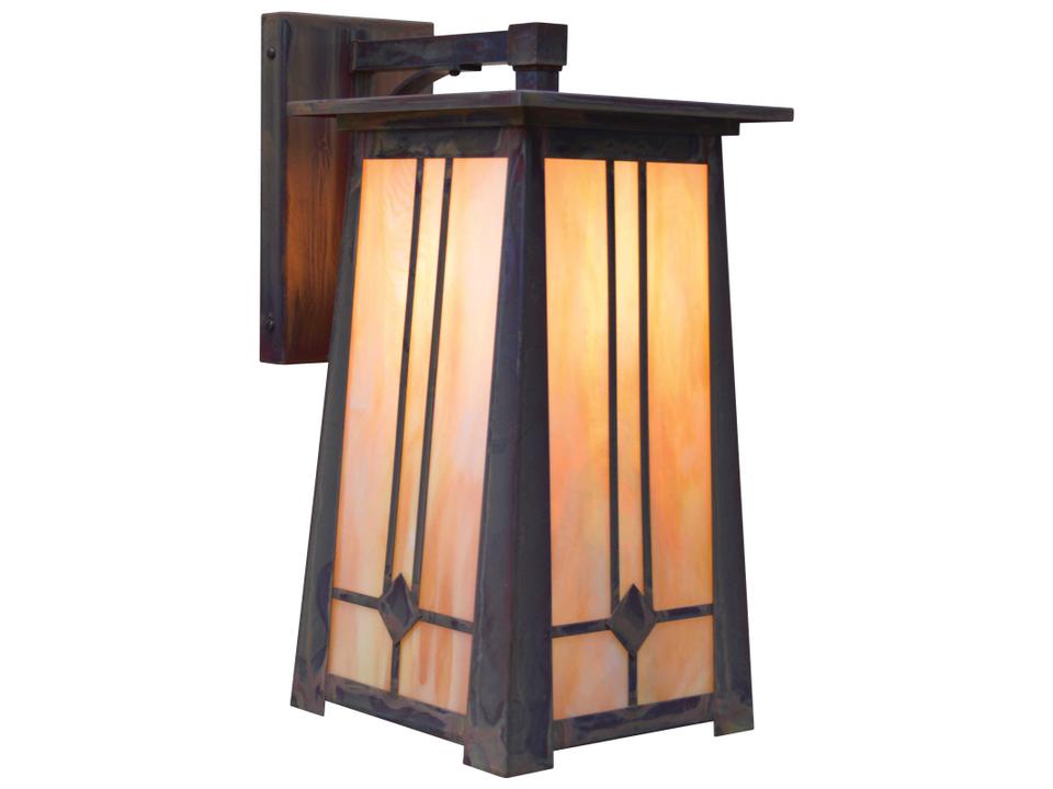 Aberdeen 1-Light Outdoor Wall Sconce in Arts and Crafts Style