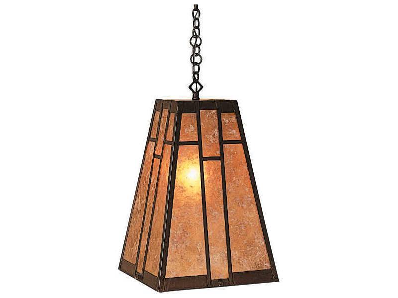 Asheville 1-Light Craftsman Pendant Light with Customizable Finish