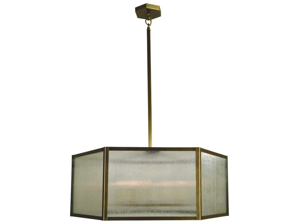4-Light Lyon Chandelier Handcrafted Solid Brass