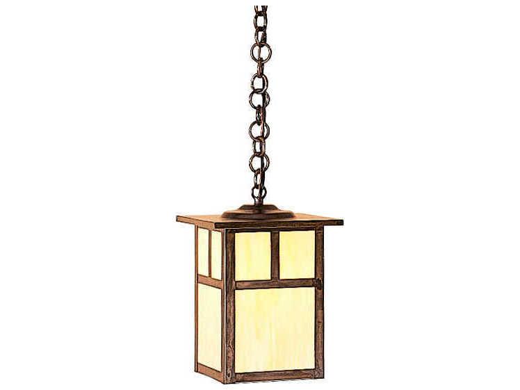 Mission 1-Light Solid Brass Hanging Light