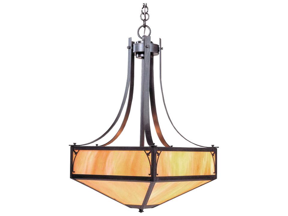 Saint George 4-Light Arts and Crafts Pendant Light