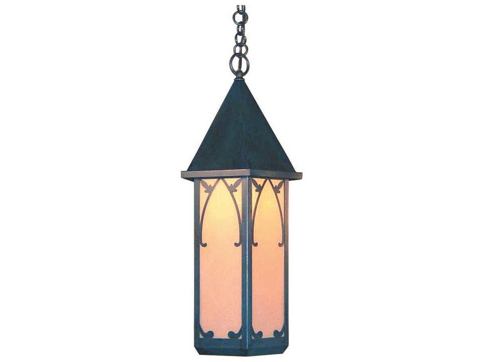 Saint George 1-Light Arts and Crafts Outdoor Pendant Light