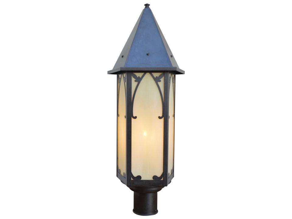 Saint George 1-Light Solid Brass Outdoor Post Light