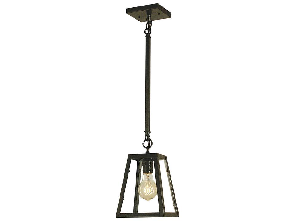 Vintage 1-Light Frosted Glass Pendant Light