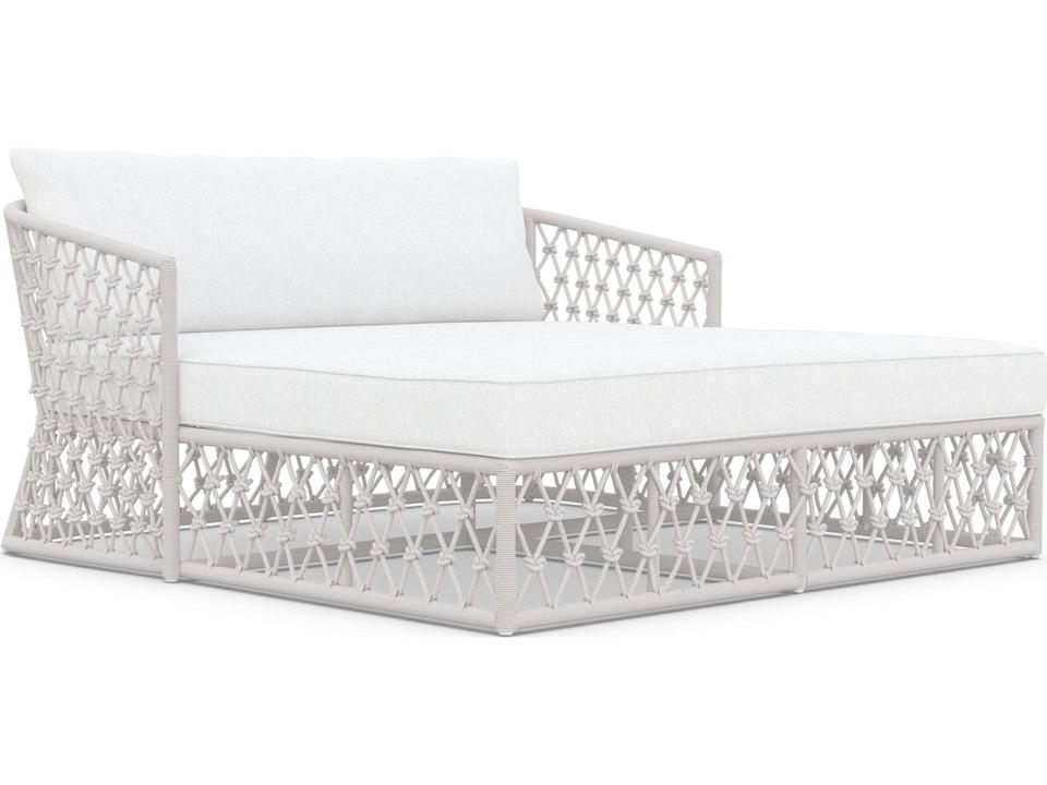 Amelia Sand All-Weather Rope Day Bed with Cushion