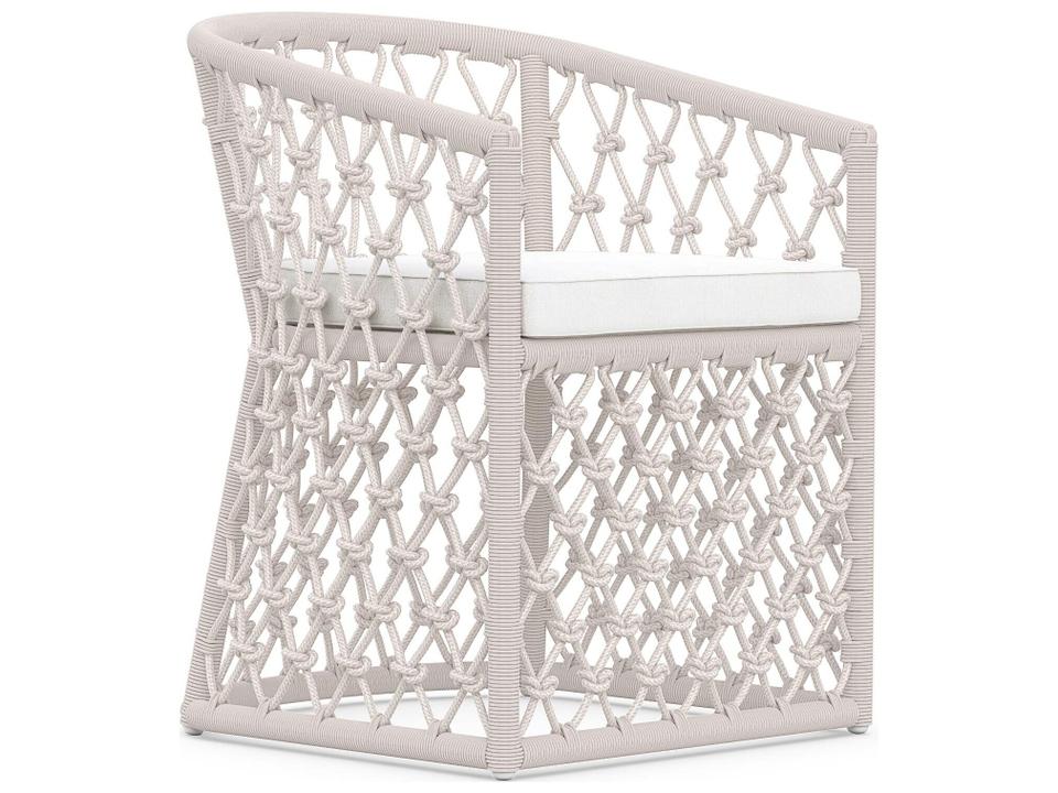 Amelia Rope Patio Dining Chair Sand
