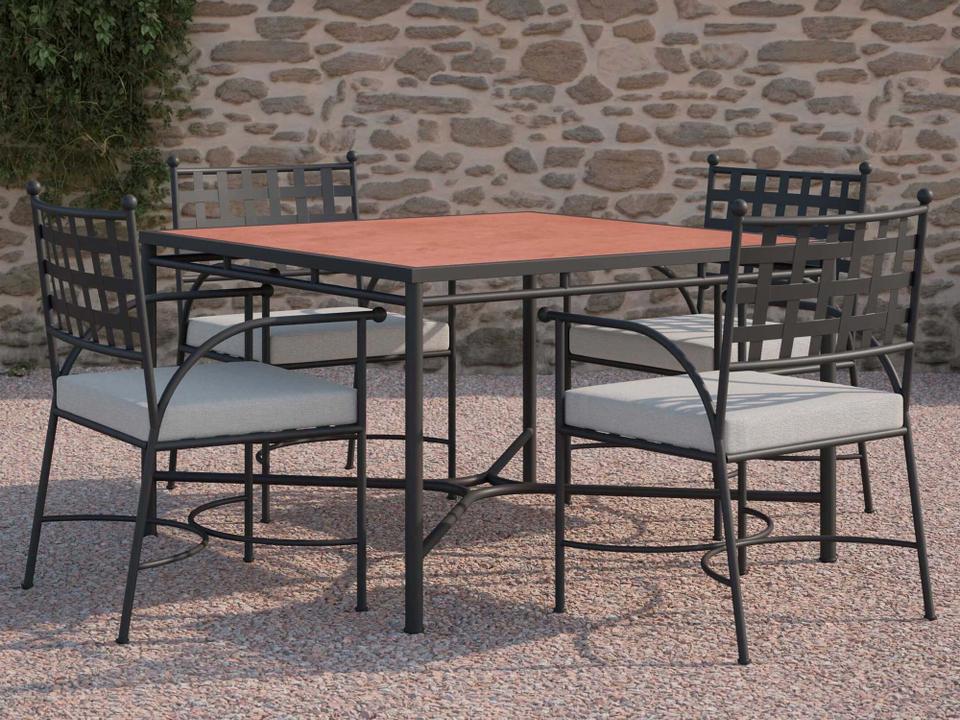 Athens Wrought Iron Dining Room Set