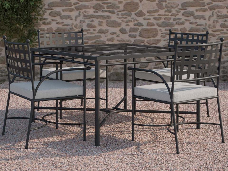 Athens Wrought Iron Dining Room Set
