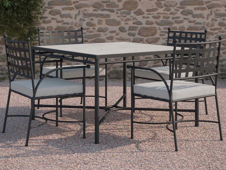 Athens Wrought Iron Dining Room Set