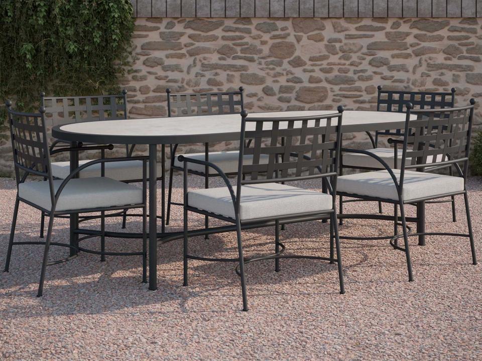 Athens Wrought Iron Dining Room Set