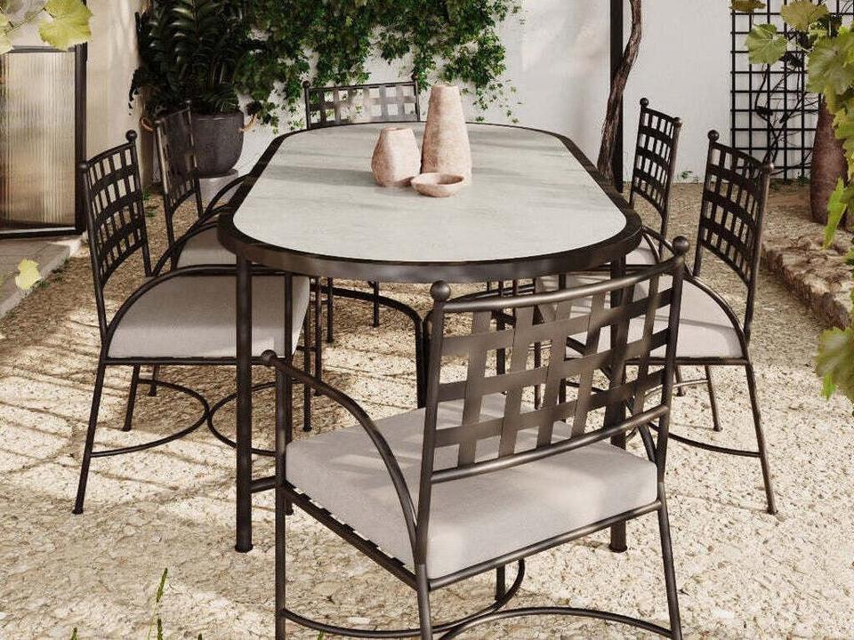 Athens Wrought Iron Dining Room Set