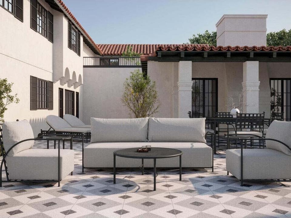Athens Wrought Iron Lounge Set