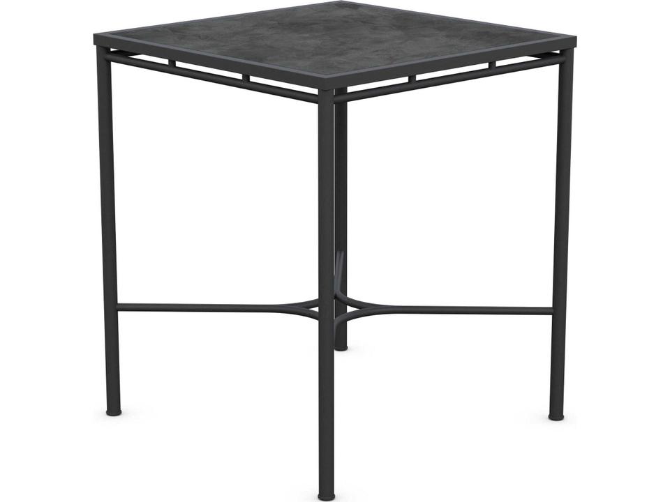 Athens Noir Wrought Iron Square Bar Table
