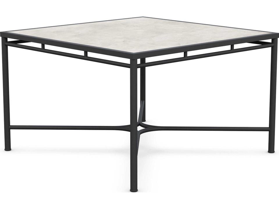 Athens Noir Wrought Iron Square Dining Table