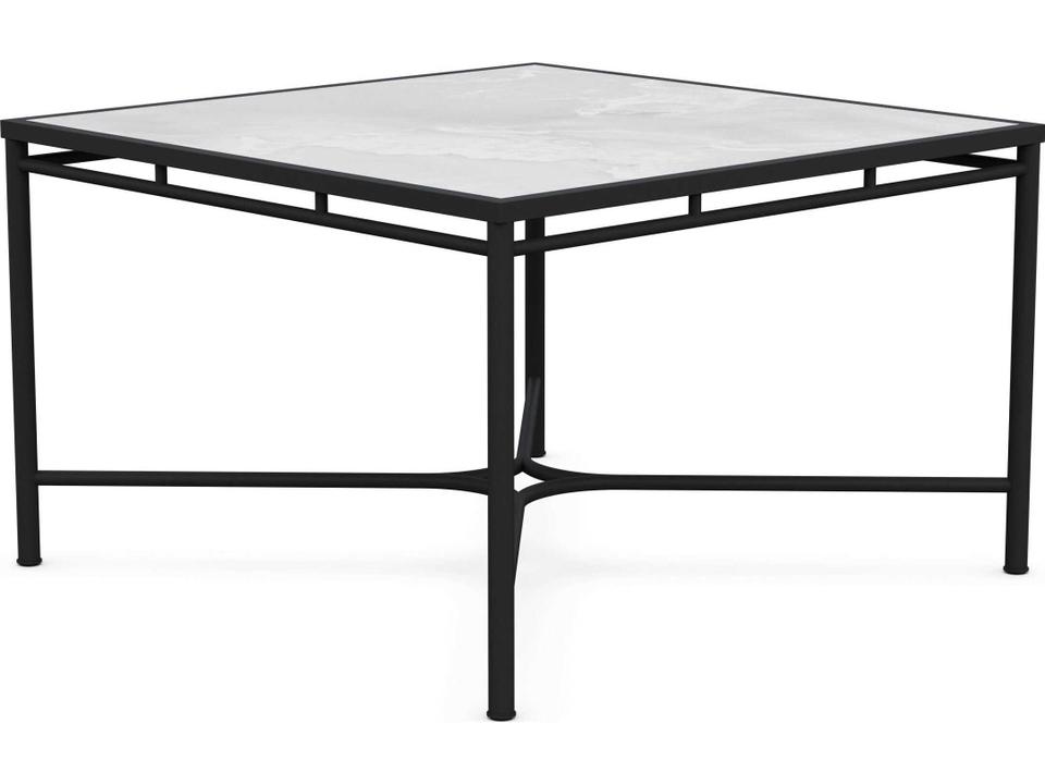 Athens 49-Inch Square Outdoor Dining Table with Helena Dekton Top