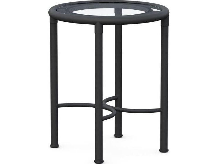 Athens Wrought Iron Side Table Base in Noir
