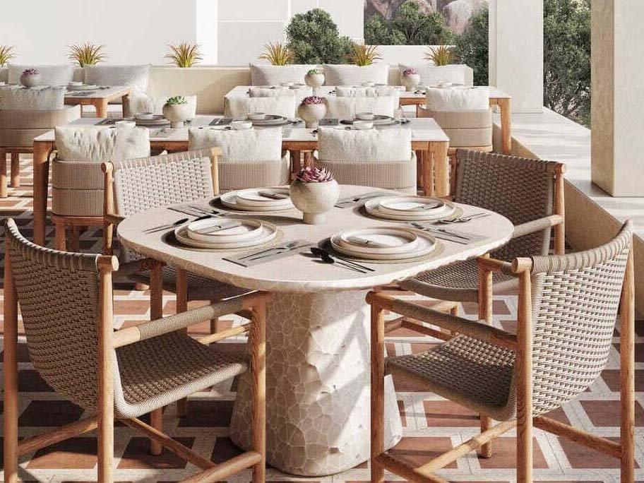 Biscayne Rope Brown Dining Room Set