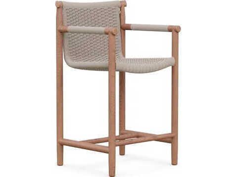 Boca Natural Teak Rope Counter Stool