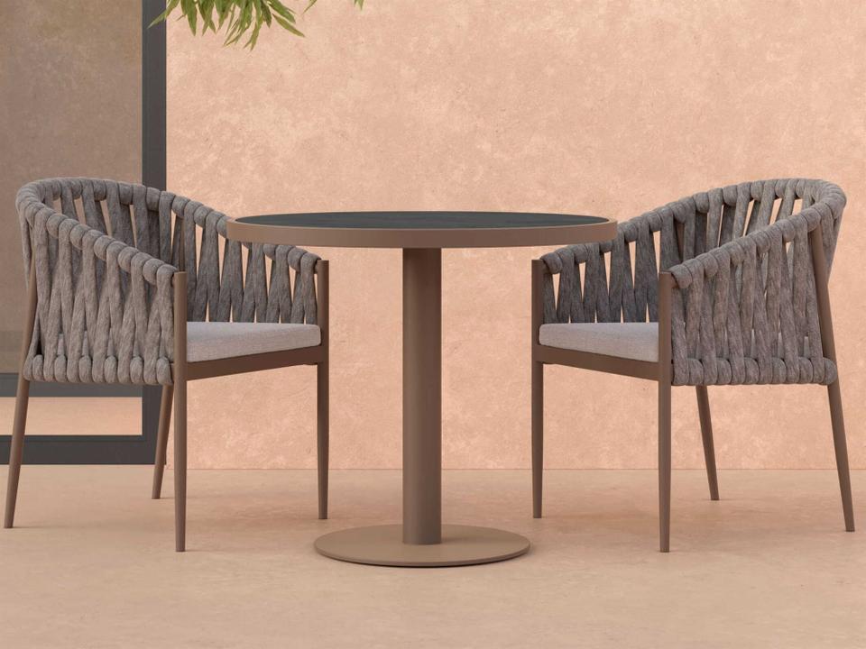 Bordeaux Aluminum and Rope Dining Room Set