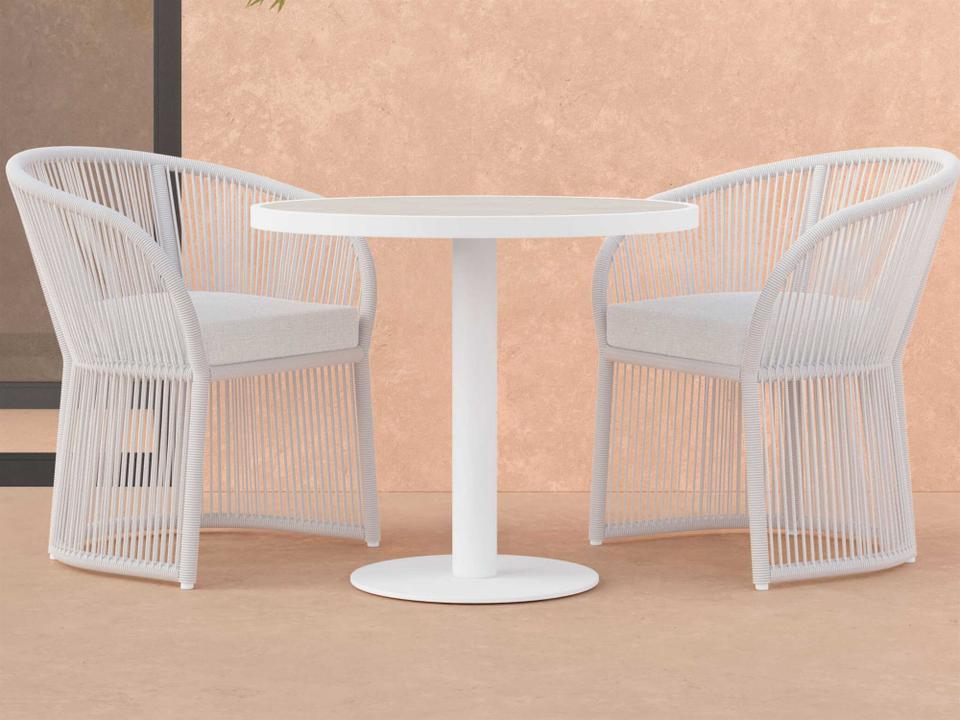 Bordeaux Aluminum and Rope Dining Room Set