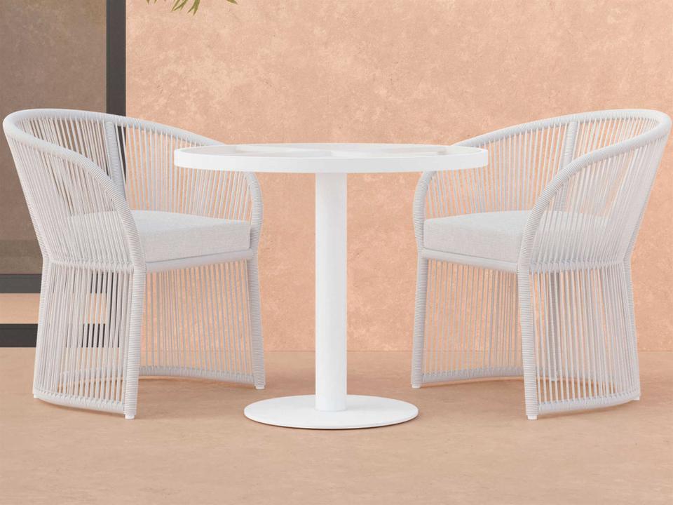 Bordeaux Aluminum and Rope Dining Room Set